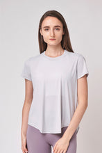 Load image into Gallery viewer, Ultra Soft Tee 後背綁口短袖運動上衣 - Ice Grey