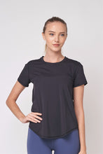 Load image into Gallery viewer, Ultra Soft Tee 後背綁口短袖運動上衣- Black Sesame
