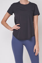 Load image into Gallery viewer, Ultra Soft Tee 後背綁口短袖運動上衣- Black Sesame