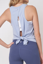 Load image into Gallery viewer, Ultra Soft Tied Tank Top 柔滑棉感外搭背心 - Maya Blue