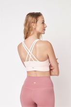 Load image into Gallery viewer, Buttery Soft Power Bra 柔滑棉感後背交織款運動背心 - Pastel Pink