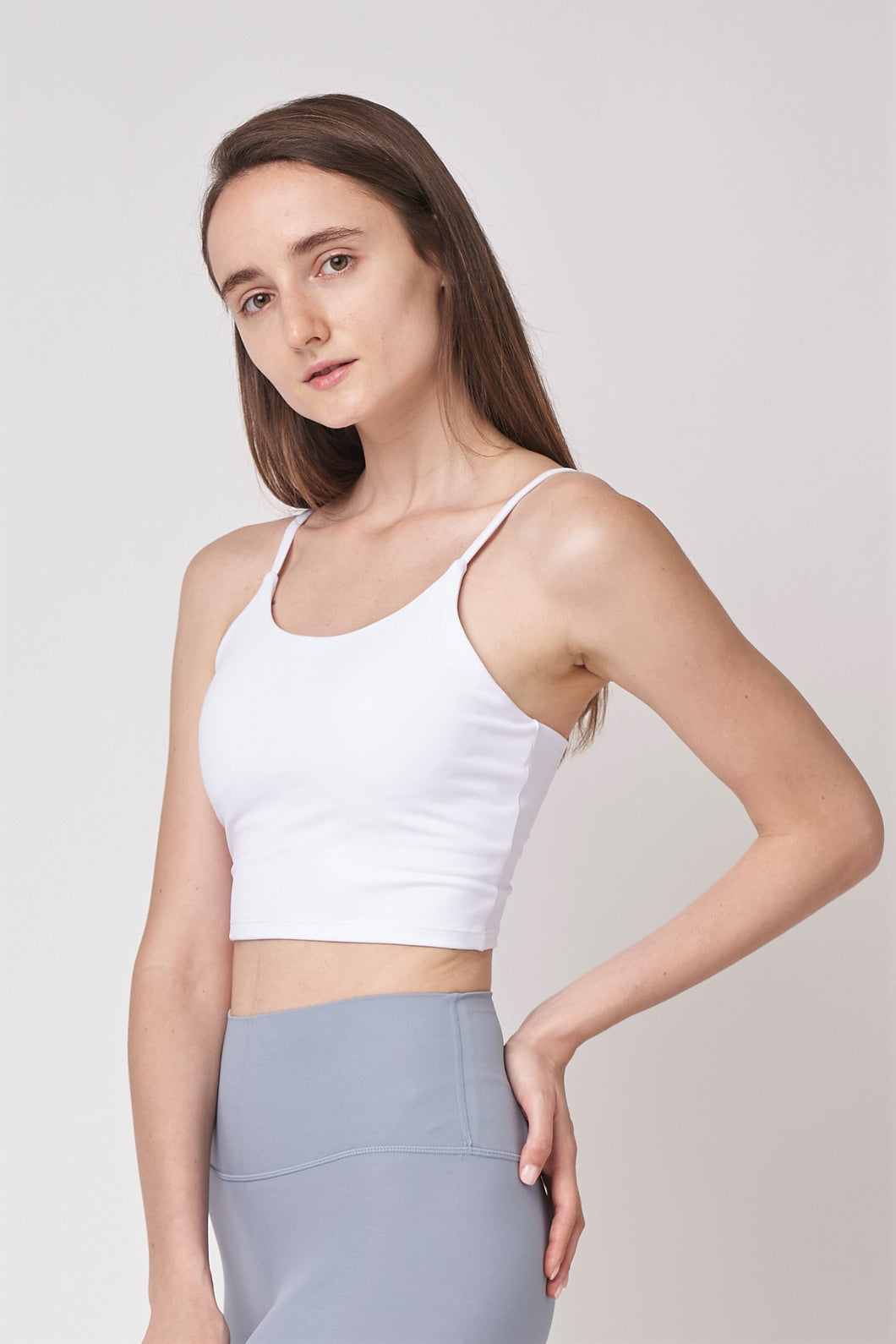 Everyday Crop Top 長版背心運動內衣 - White